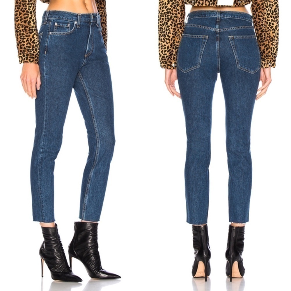 New Rag & Bone High Rise Ankle Skinny Jeans 24
